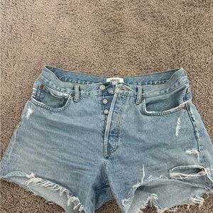 Agolde Parker long shorts in swap meat